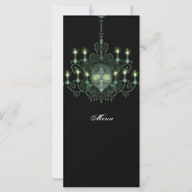 Halloween Skull Chandelier Wedding (Front)