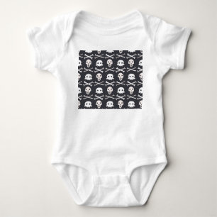Halloween Skull Colorful Pattern Baby Bodysuit