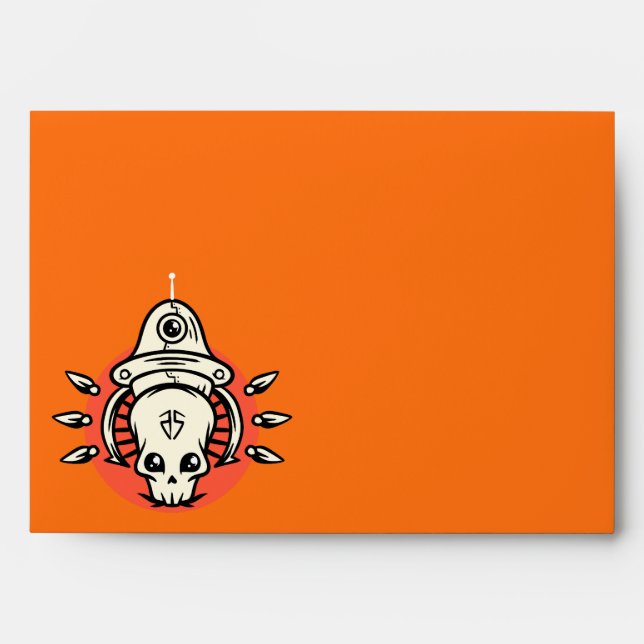 Halloween Skull Envelope (Front)