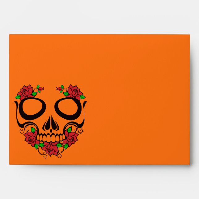 Halloween Skull Envelope (Front)
