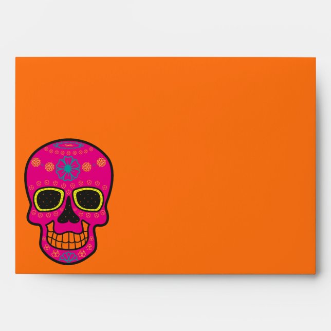 Halloween Skull Envelope (Front)