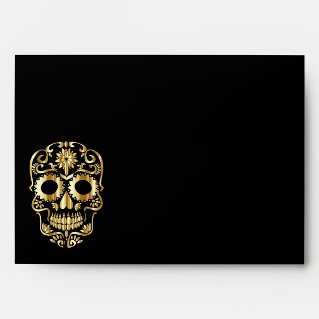 Halloween Skull Envelope (Front)