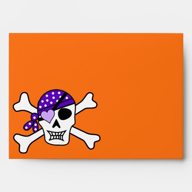 Halloween Skull Envelope (Front)