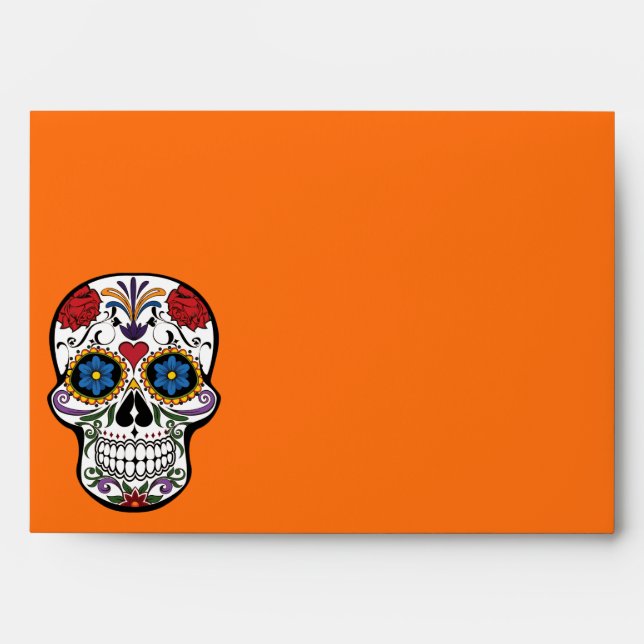 Halloween Skull Envelope (Front)