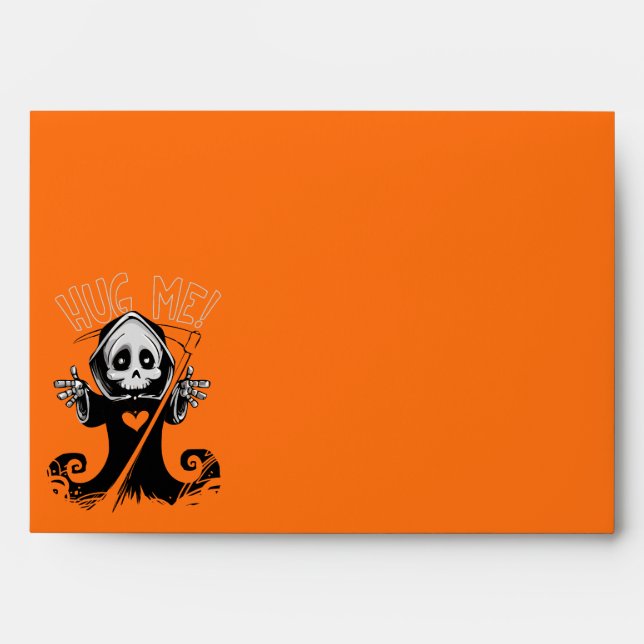 Halloween Skull Envelope (Front)
