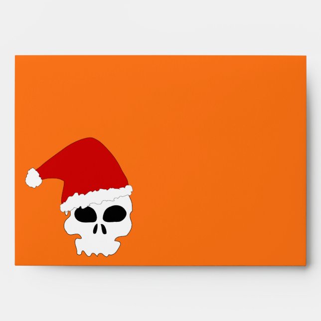 Halloween Skull Envelope (Front)