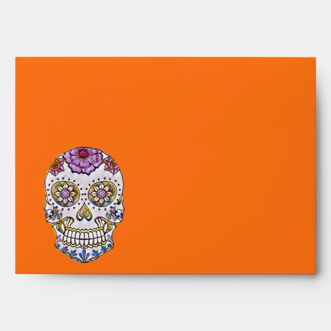 Halloween Skull Envelope (Front)