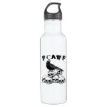 Halloween Skull. F Caw F Vintage Graphic Stainless Steel Water Bottle
