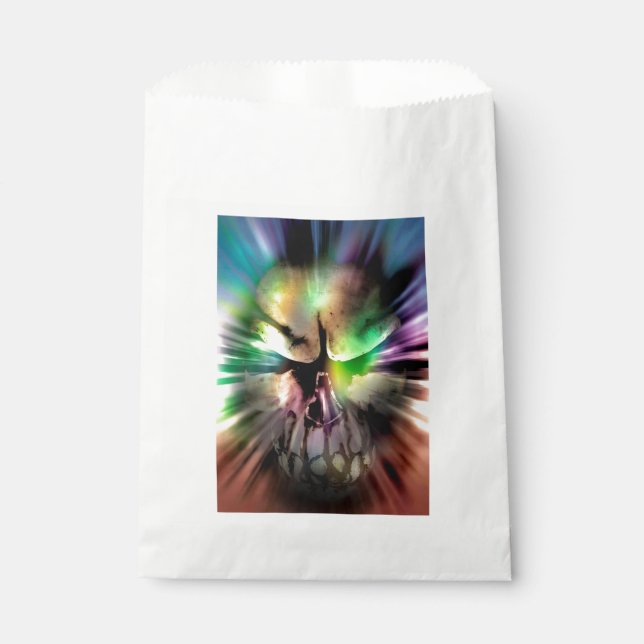 Halloween Skull Favor Bag (Front)