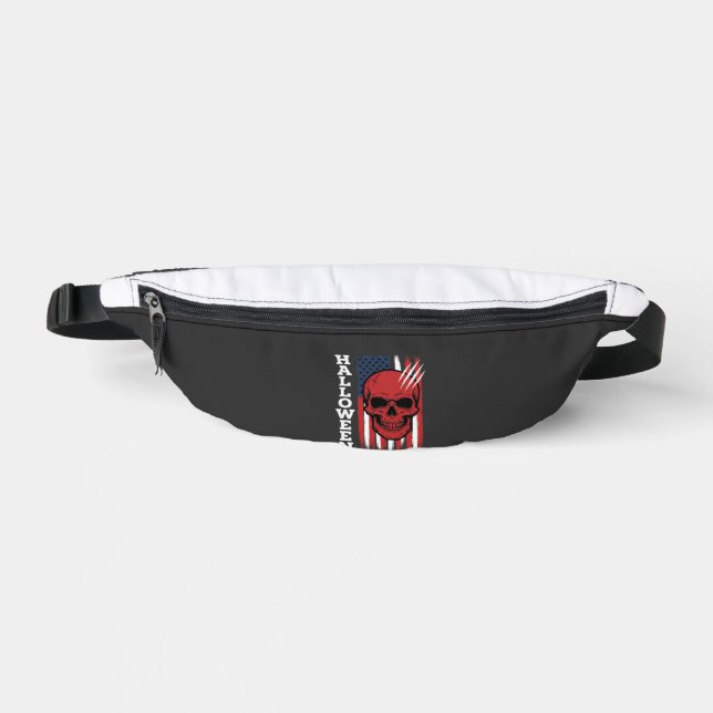 Halloween Skull Flag Vector Design_1 Fanny Pack (Front)