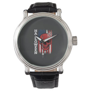 Halloween Skull Flag Vector Design_1 Watch