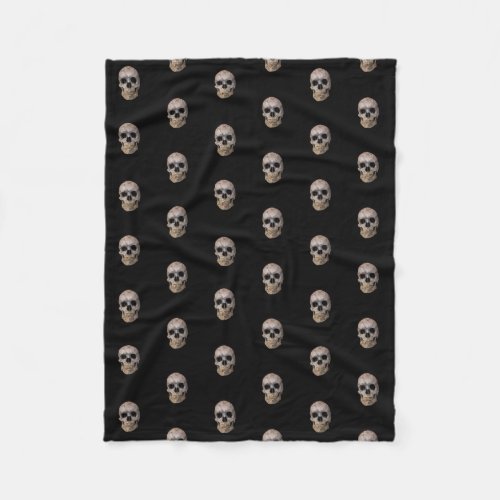 Halloween Skull Fleece Blanket