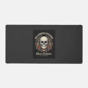 Halloween Skull Floral Bone Collector Design_1 Desk Mat