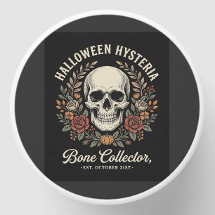 Halloween Skull Floral Bone Collector Design_1 Mini Candle Favors