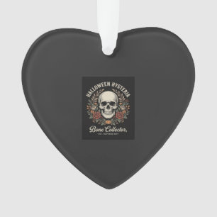 Halloween Skull Floral Bone Collector Design_1 Ornament