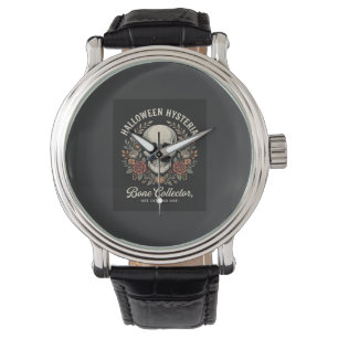 Halloween Skull Floral Bone Collector Design_1 Watch
