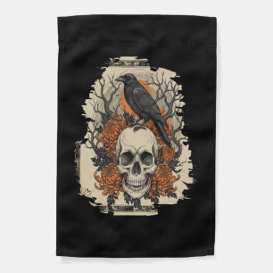 Halloween Skull Garden Flag
