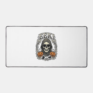 Halloween Skull Graphic Vintage Engraving Shirt Ar Desk Mat