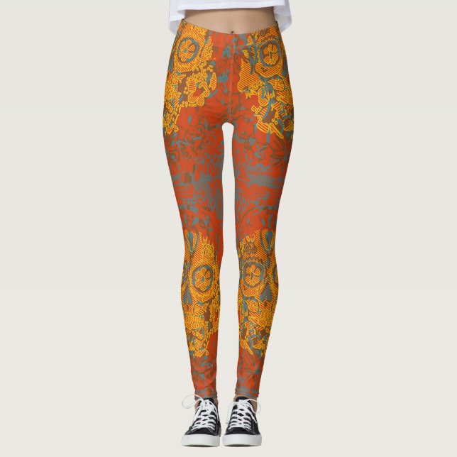 Halloween Skull Leggings (Front)
