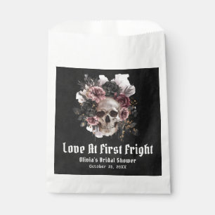 Halloween Skull Love At First Fright Bridal Shower Favor Bag