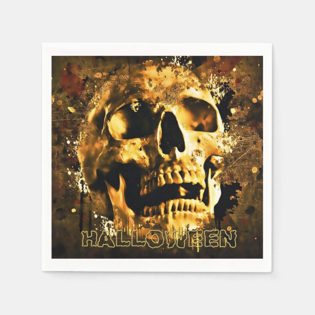 Halloween Skull Napkins (Front)