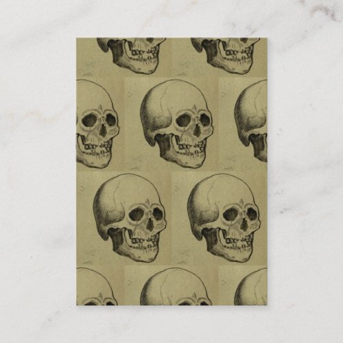 Halloween Skull Pattern Business Card