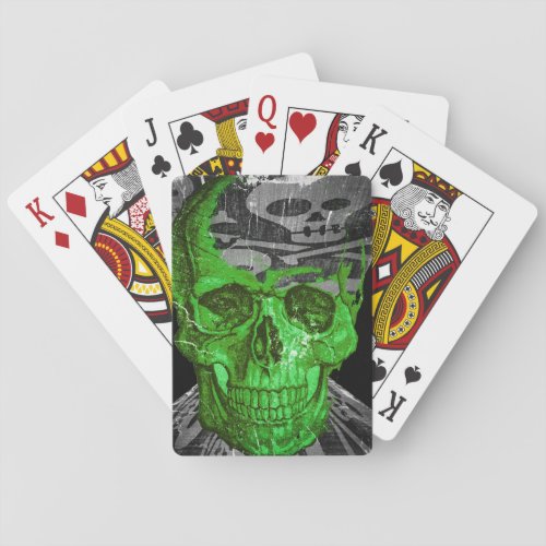 Halloween Skull Poker Cards