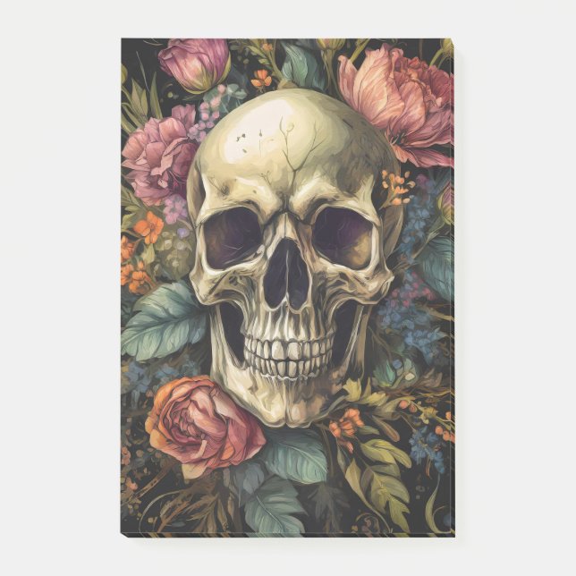 Halloween Skull Post-it Notes (Front)