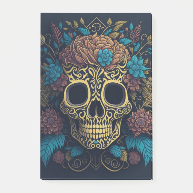 Halloween Skull Post-it Notes (Front)
