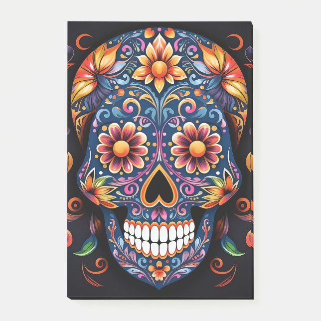 Halloween Skull Post-it Notes (Front)