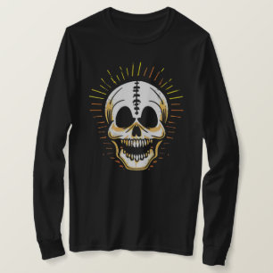 Halloween Skull Print T-Shirt
