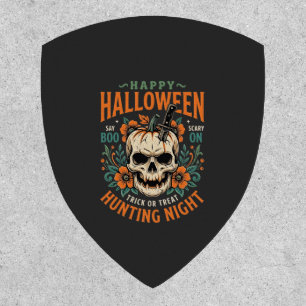 Halloween Skull Pumpkin Hunting Night Design_1 Patch