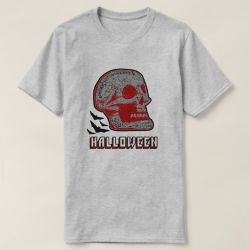 HALLOWEEN SKULL R T_Shirt