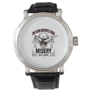 Halloween Skull Scary Creepy Vintage Story_1 Watch
