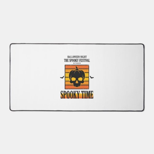 Halloween Skull Scary Funny Vintage Quote_1 Desk Mat