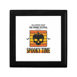 Halloween Skull Scary Funny Vintage Quote_1 Gift Box
