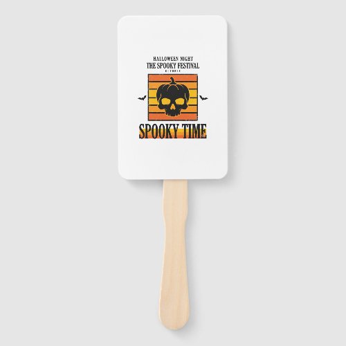Halloween Skull Scary Funny Vintage Quote_1 Hand Fan