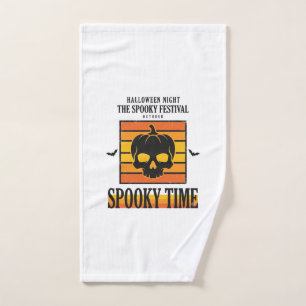 Halloween Skull Scary Funny Vintage Quote_1 Hand Towel