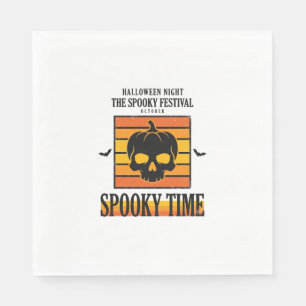 Halloween Skull Scary Funny Vintage Quote_1 Napkins