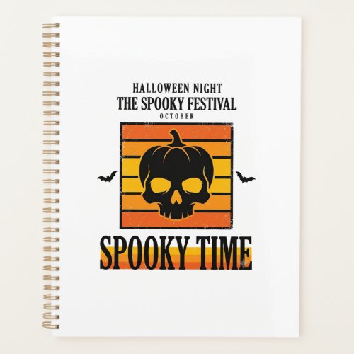Halloween Skull Scary Funny Vintage Quote_1 Planner
