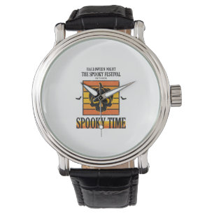 Halloween Skull Scary Funny Vintage Quote_1 Watch