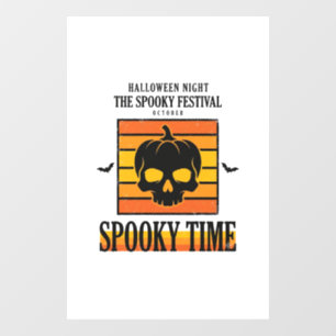 Halloween Skull Scary Funny Vintage Quote_1 Window Cling