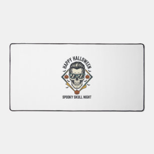 Halloween Skull Shirt Vintage Engraving Graphic_1 Desk Mat