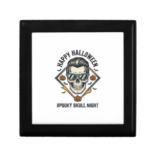 Halloween Skull Shirt Vintage Engraving Graphic_1 Gift Box