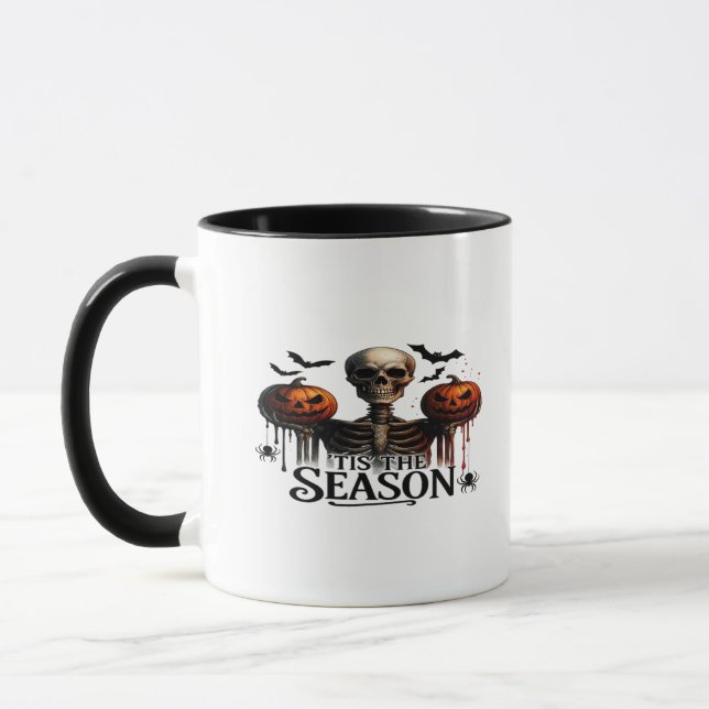 Halloween Skull Skeleton Mug (Left)