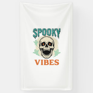 Halloween Skull Spooky Vibes Vintage Horror_1 Banner