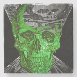 Halloween Skull Stone Coaster