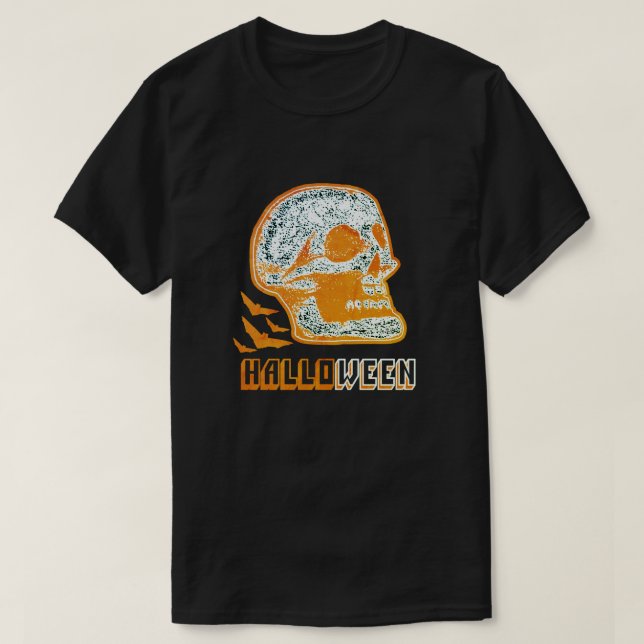 HALLOWEEN SKULL T-Shirt (Design Front)