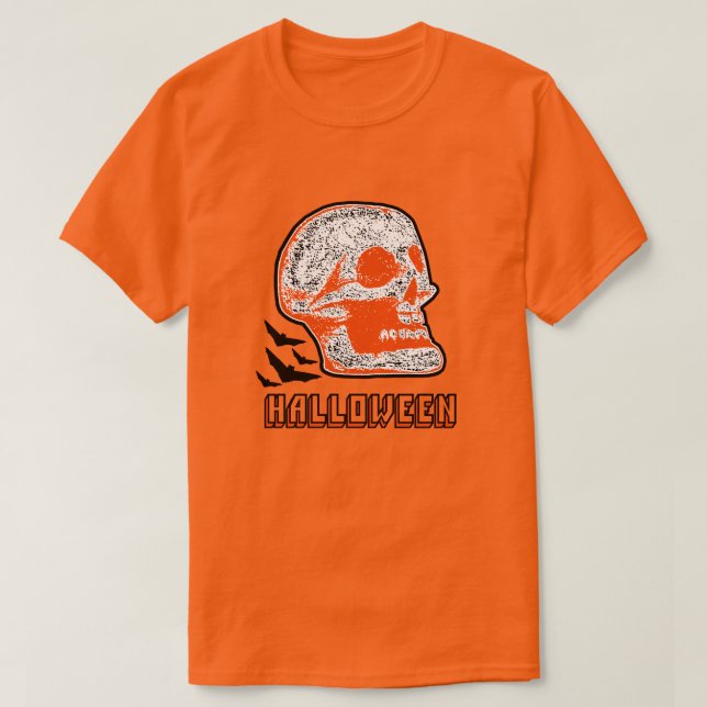 HALLOWEEN SKULL T-Shirt (Design Front)