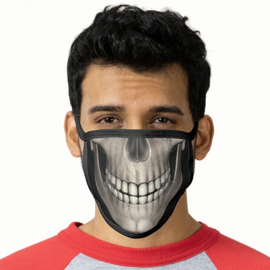 Halloween Skull Teeth Face Mask (Worn Him)